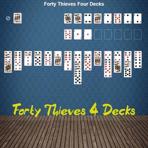Forty Thieves Four Decks Solitaire